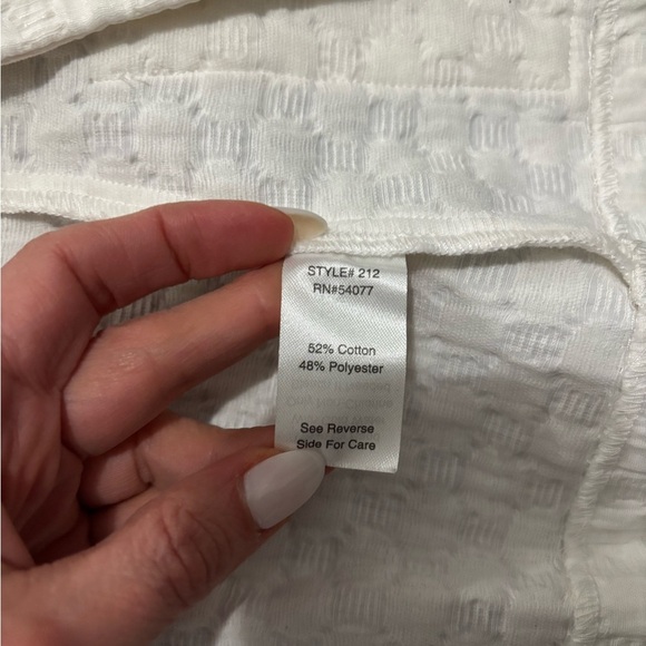 Cabi White Textured Button Club Blazer Jacket Pockets Collar Women's Size Small - Picture 5 of 9
